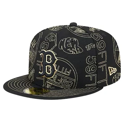 Boston Red Sox MLB 59FIFTY Day Allover Fitted Hat