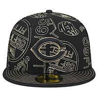 MLB Cincinnati Reds 59FIFTY Day Allover Fitted Hat