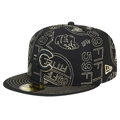 MLB Chicago Cubs 59FIFTY Day Allover Fitted Hat