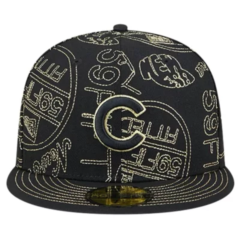 MLB Chicago Cubs 59FIFTY Day Allover Fitted Hat