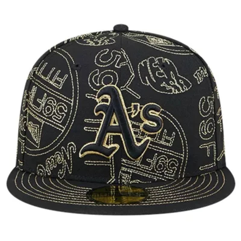 Oakland Athletics MLB 59FIFTY Day Allover Fitted Hat