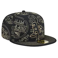 Oakland Athletics MLB 59FIFTY Day Allover Fitted Hat