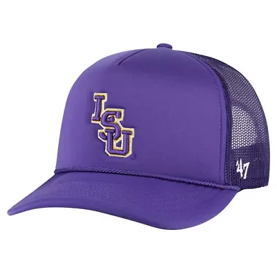 NCAA LSU Tigers Foam Front Mesh Trucker Snapback Hat