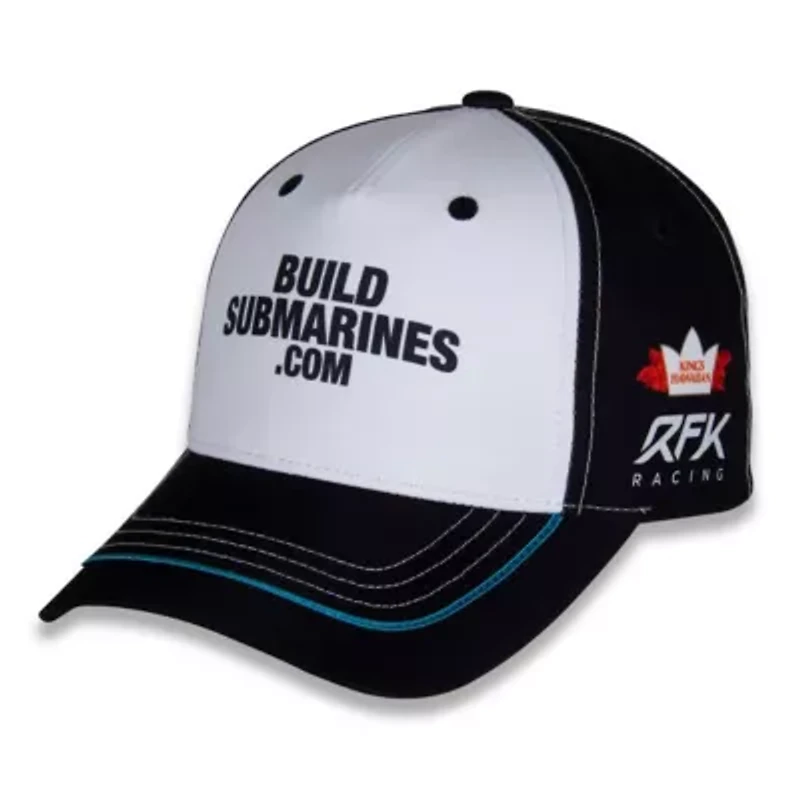 NASCAR White/Black Brad Keselowski BuildSubmarines.com Uniform Adjustable Hat