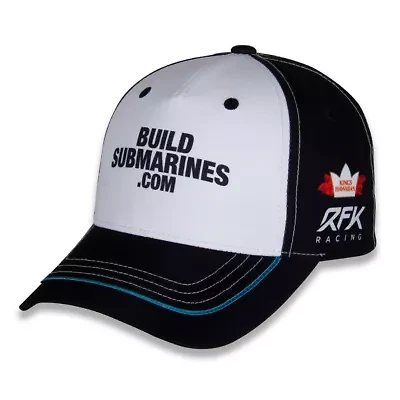NASCAR White/Black Brad Keselowski BuildSubmarines.com Uniform Adjustable Hat