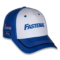 NASCAR White/Blue Chris Buescher Fastenal Uniform Adjustable Hat
