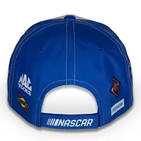 NASCAR White/Blue Chris Buescher Fastenal Uniform Adjustable Hat