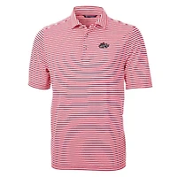 MiLB Rocket City Trash Pandas DryTec Virtue Eco Pique Stripe Recycled Polo