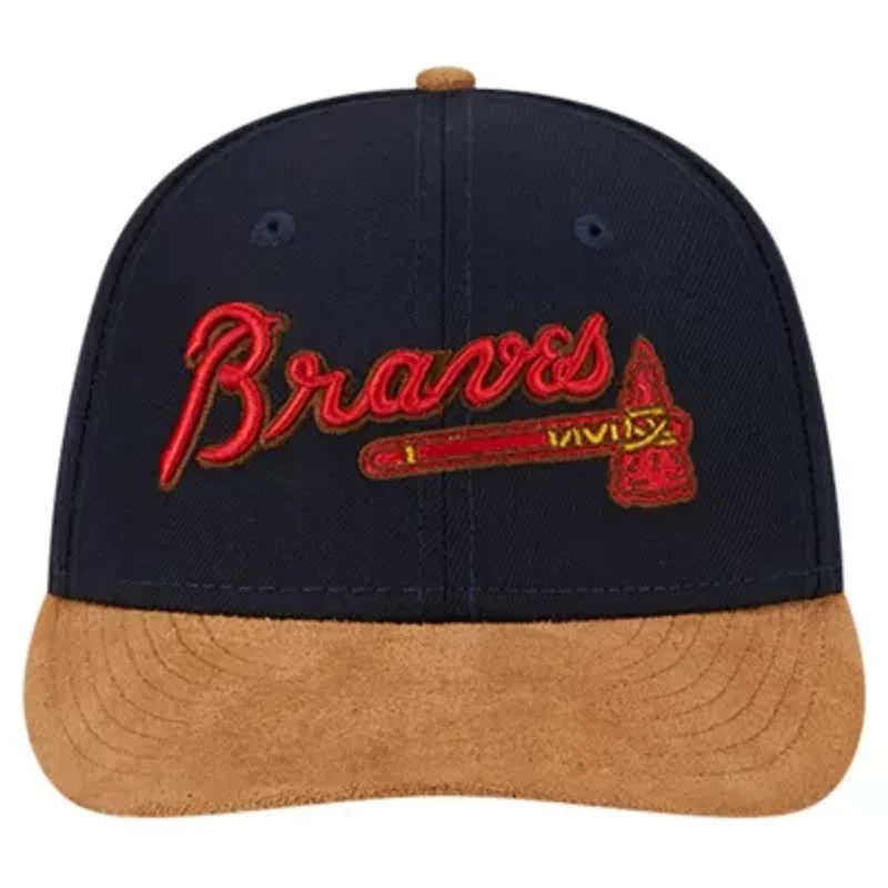 MLB Atlanta Braves Team Suede Visor Low 59FIFTY Fitted Hat
