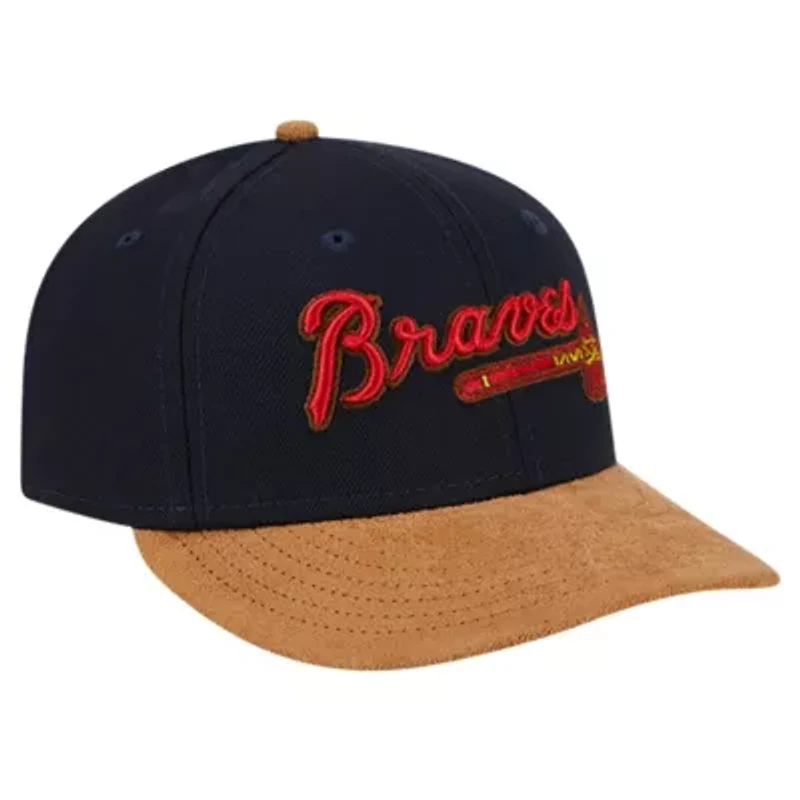 MLB Atlanta Braves Team Suede Visor Low 59FIFTY Fitted Hat