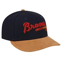 MLB Atlanta Braves Team Suede Visor Low 59FIFTY Fitted Hat