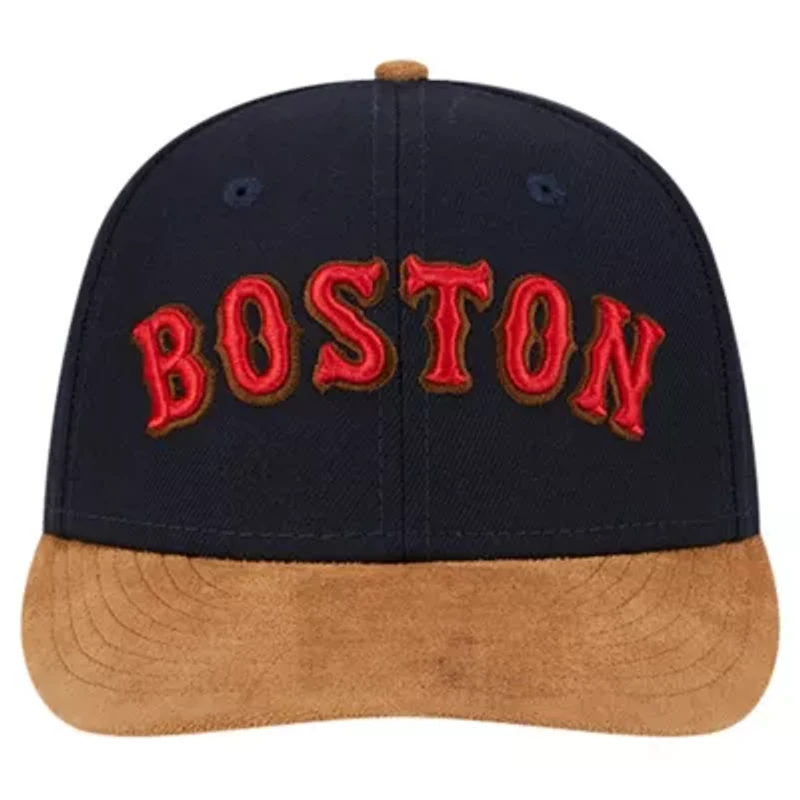 Boston Red Sox MLB Team Suede Visor Low 59FIFTY Fitted Hat