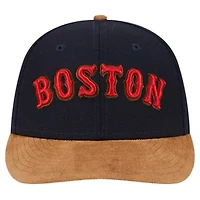 Boston Red Sox MLB Team Suede Visor Low 59FIFTY Fitted Hat