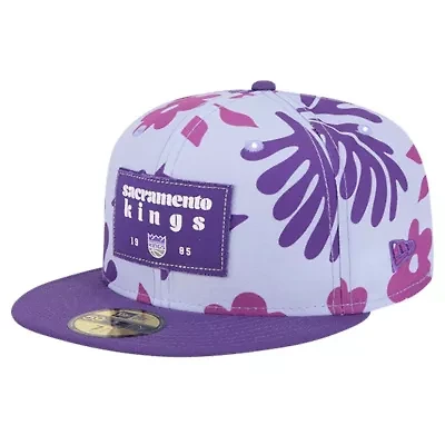 NBA Sacramento Kings Palm Fronds 2-Tone 59FIFTY Fitted Hat