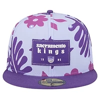 NBA Sacramento Kings Palm Fronds 2-Tone 59FIFTY Fitted Hat