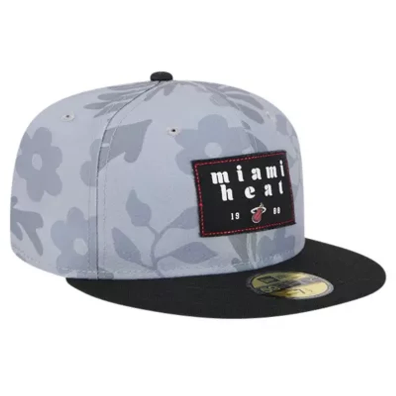 NBA Miami Heat Palm Fronds 2-Tone 59FIFTY Fitted Hat