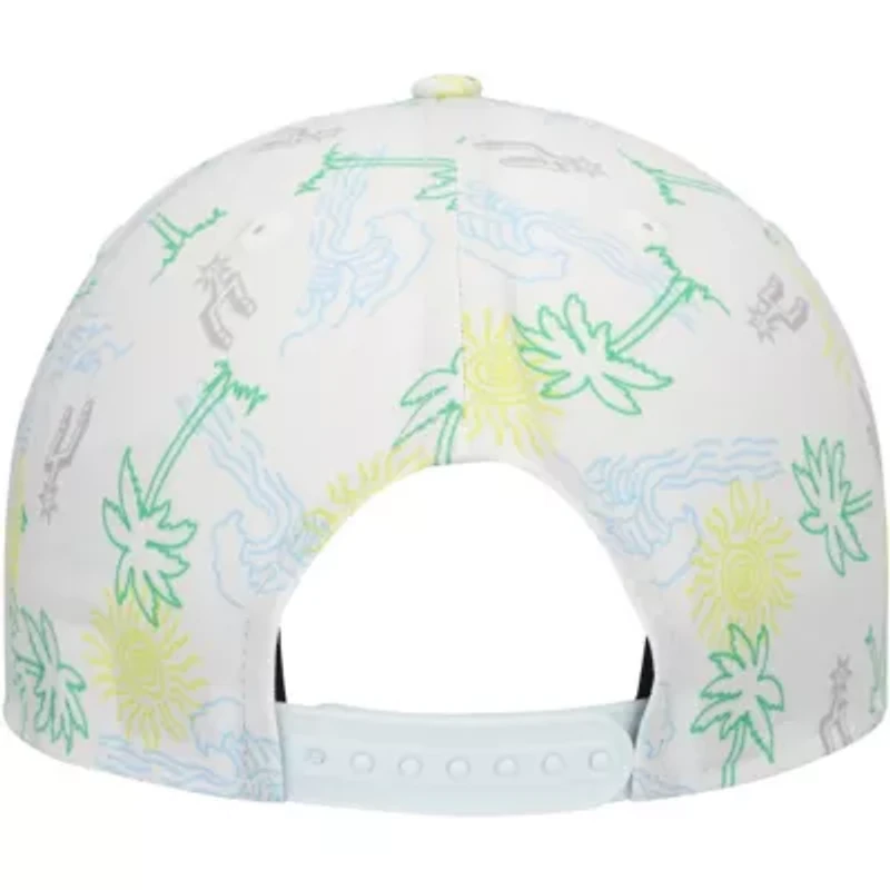 NBA San Antonio Spurs Palm Trees and Waves Golfer Adjustable Hat