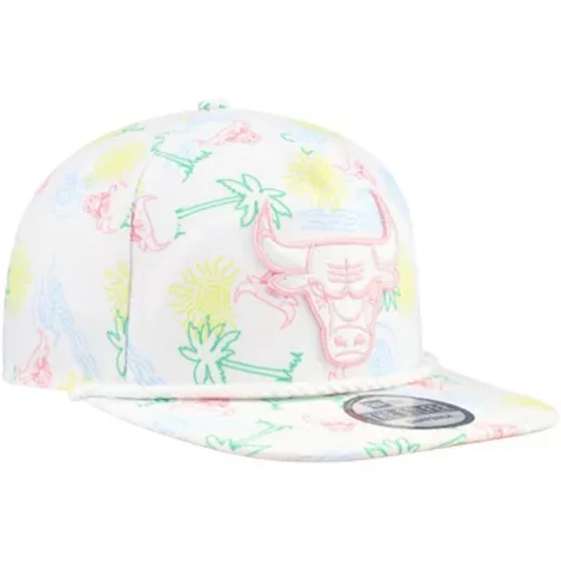 NBA Chicago Bulls Palm Trees and Waves Golfer Adjustable Hat