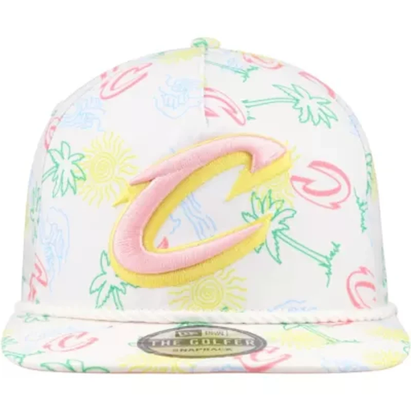 NBA Cleveland Cavaliers Palm Trees and Waves Golfer Adjustable Hat