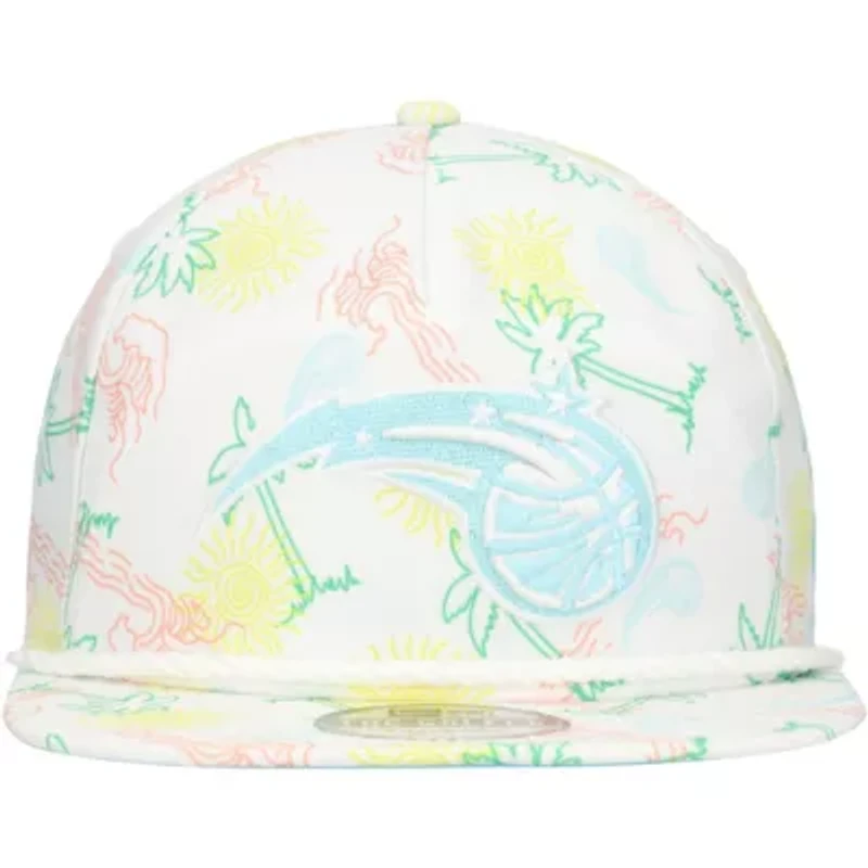 NBA Orlando Magic Palm Trees and Waves Golfer Adjustable Hat
