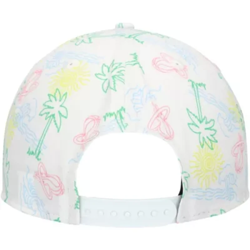 NBA Miami Heat Palm Trees and Waves Golfer Adjustable Hat