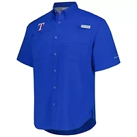 MLB Texas Rangers Tamiami Omni-Shade Button-Down Shirt