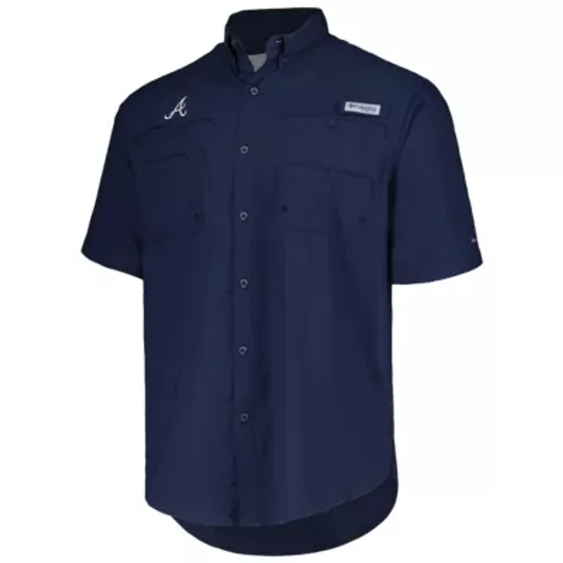 MLB Atlanta Braves Tamiami Omni-Shade Button-Down Shirt