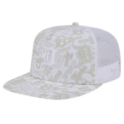 MLB Detroit Tigers Logo Dunes A-Frame Trucker 9FIFTY Snapback Hat