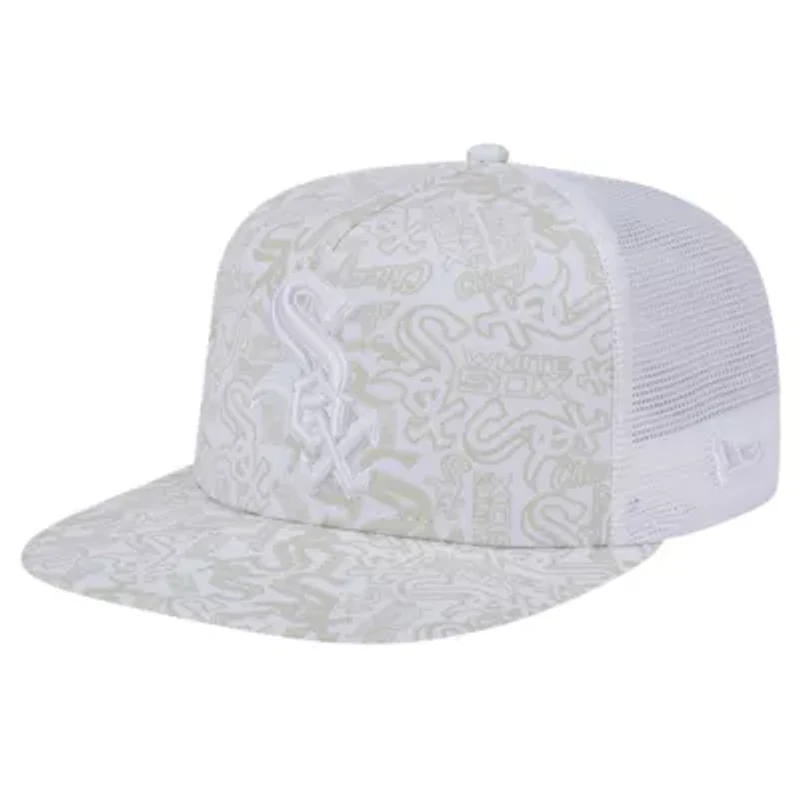 Chicago White Sox MLB Chicago Sox Logo Dunes A-Frame Trucker 9FIFTY Snapback Hat