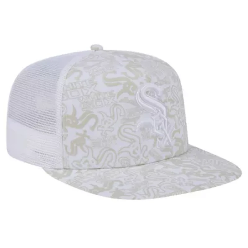 Chicago White Sox MLB Chicago Sox Logo Dunes A-Frame Trucker 9FIFTY Snapback Hat