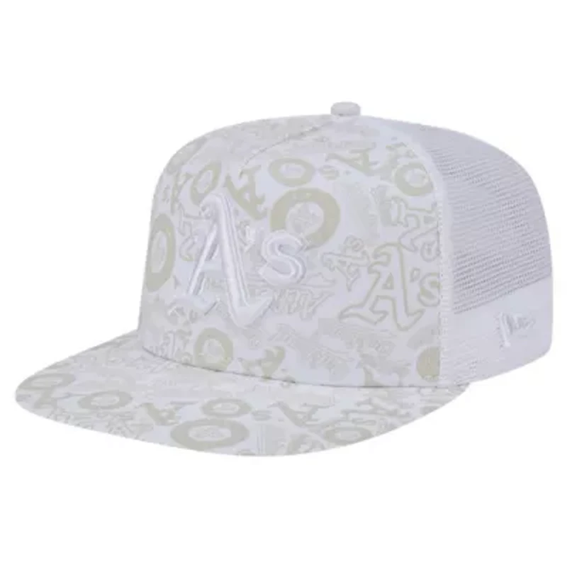 Cooperstown Teams Oakland Athletics Logo Dunes A-Frame Trucker 9FIFTY Snapback Hat