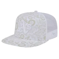 Cooperstown Teams Oakland Athletics Logo Dunes A-Frame Trucker 9FIFTY Snapback Hat