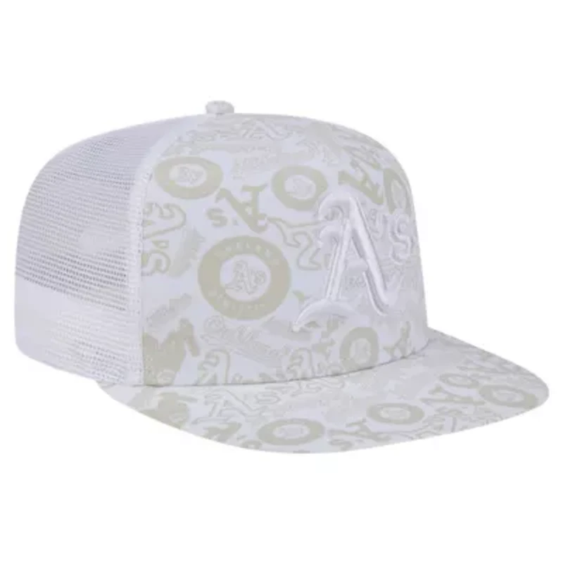 Cooperstown Teams Oakland Athletics Logo Dunes A-Frame Trucker 9FIFTY Snapback Hat