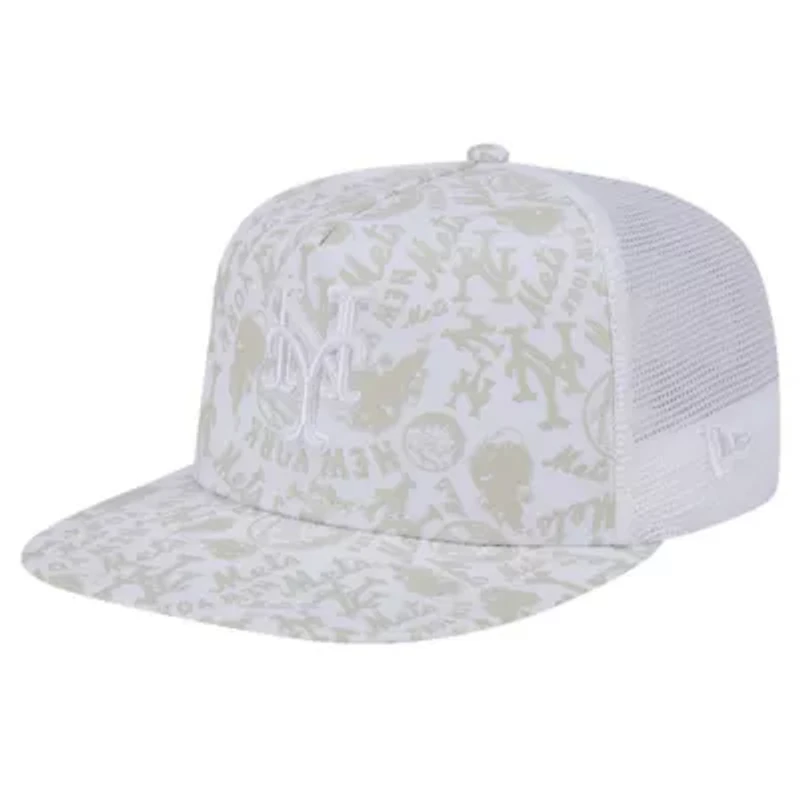 MLB New York Mets Logo Dunes A-Frame Trucker 9FIFTY Snapback Hat