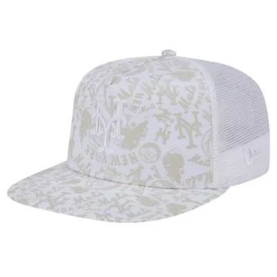 MLB New York Mets Logo Dunes A-Frame Trucker 9FIFTY Snapback Hat