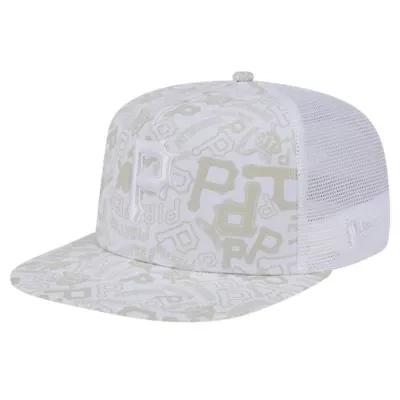 MLB Pittsburgh Pirates Logo Dunes A-Frame Trucker 9FIFTY Snapback Hat