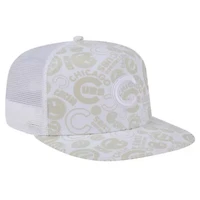 MLB Chicago Cubs Logo Dunes A-Frame Trucker 9FIFTY Snapback Hat