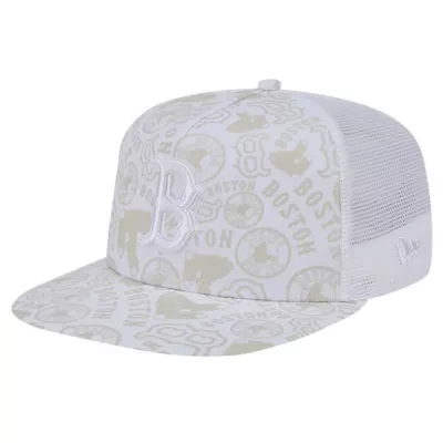 Boston Red Sox MLB Boston Sox Logo Dunes A-Frame Trucker 9FIFTY Snapback Hat