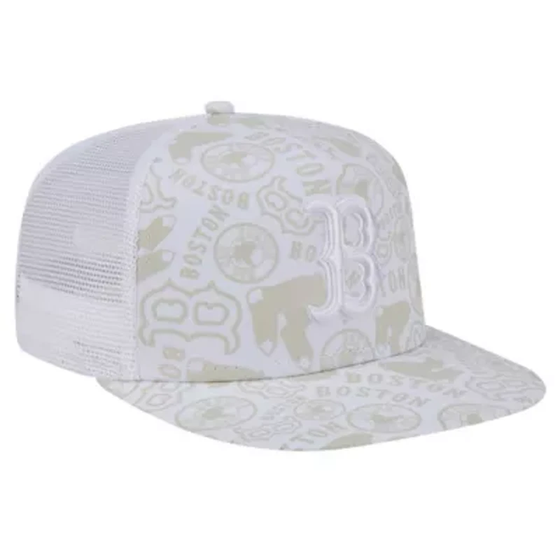 Boston Red Sox MLB Boston Sox Logo Dunes A-Frame Trucker 9FIFTY Snapback Hat