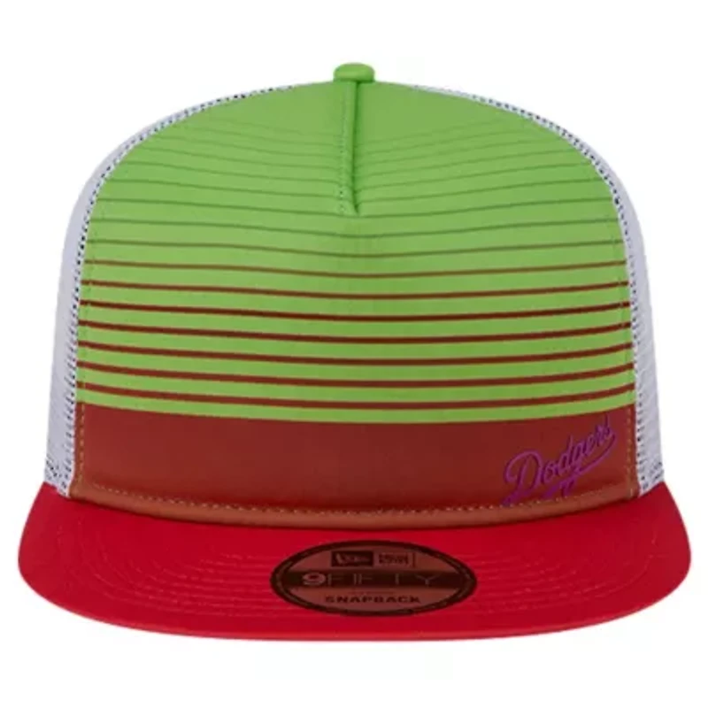 MLB Los Angeles Dodgers Neon Horizon A-Frame Trucker 9FIFTY Snapback Hat