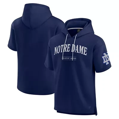NCAA Fanatics Notre Dame Fighting Irish Ready Short Sleeve Pullover Hoodie