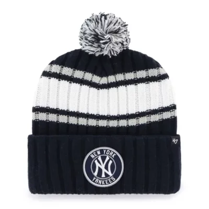 MLB New York Yankees Plateau Cuffed Knit Hat with Pom