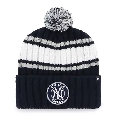 MLB New York Yankees Plateau Cuffed Knit Hat with Pom