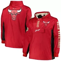 NBA Chicago Bulls Big & Tall Hardwood Classics Team OG 2.0 Anorak Hoodie Quarter-Zip Windbreaker Jacket