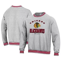 NHL Chicago Blackhawks Reverse Weave Yarn Dye Pullover Sweatshirt