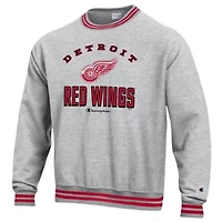 NHL Detroit Wings Reverse Weave Yarn Dye Pullover Sweatshirt