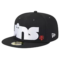 MLB Minnesota Twins Checkered Undervisor 59FIFTY Fitted Hat