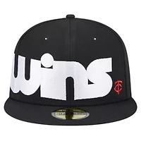 MLB Minnesota Twins Checkered Undervisor 59FIFTY Fitted Hat