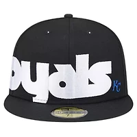 MLB Kansas City Royals Checkered Undervisor 59FIFTY Fitted Hat