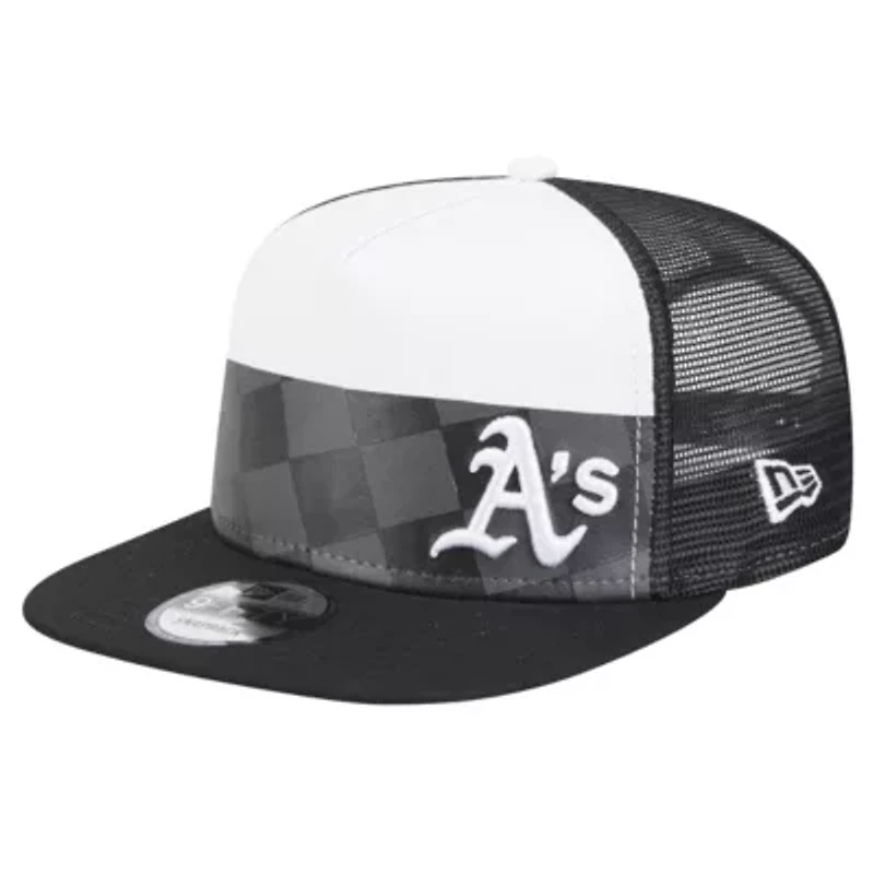 Cooperstown Teams Oakland Athletics Checkmate Trucker 9FIFTY Snapback Hat